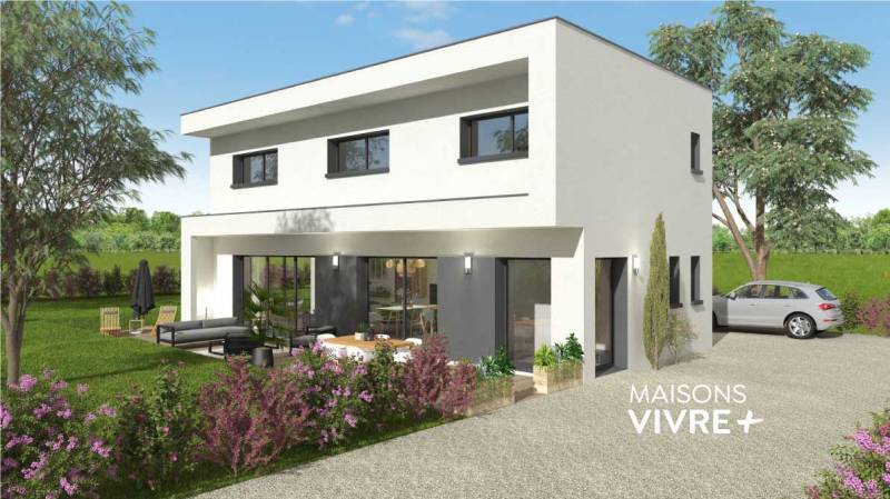 Projet moderne à Saint Didier au Mont d'Or (69450) : Maison contemporaine de 180 m² avec terrasse et garage