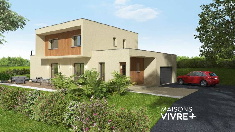 TERRAIN + PROJET DE MAISON 4 CHAMBRES AVEC VUE SAONE A ST ROMAIN AU MONT D'OR